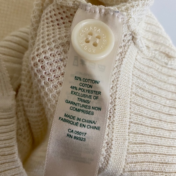 Roots waffle knit v-neck cardigan - Picture 4 of 4